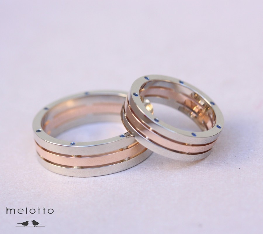 Обручальные кольца «Три полосы»