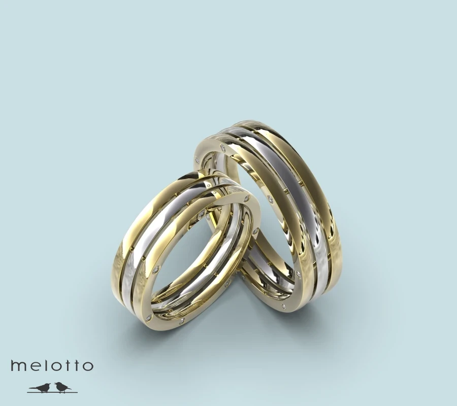 Обручальные кольца «Три полосы»