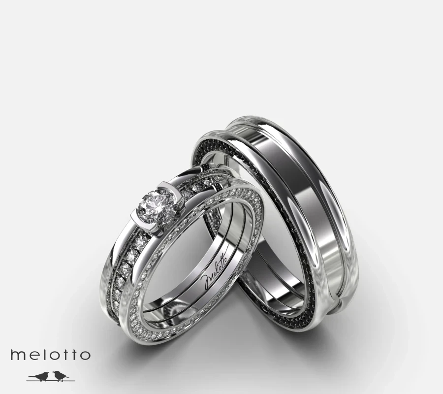 Парные обручальные кольца «Престиж»