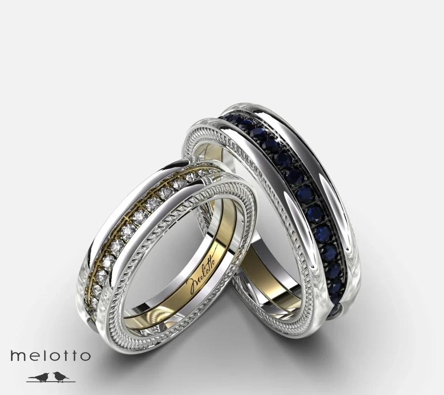 Парные обручальные кольца «Couple»