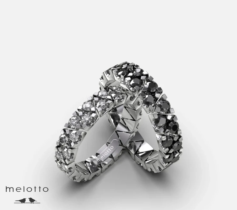 Эксклюзивные обручальные кольца «Солнце и звезды»