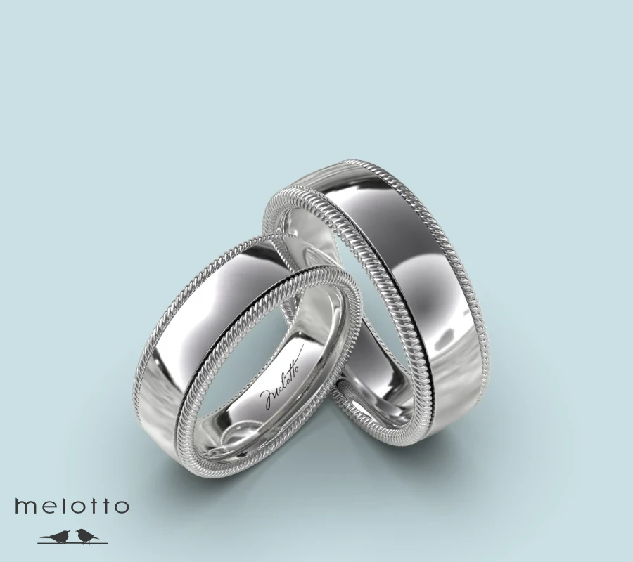 Обручальная пара колец «Стиль и классика»