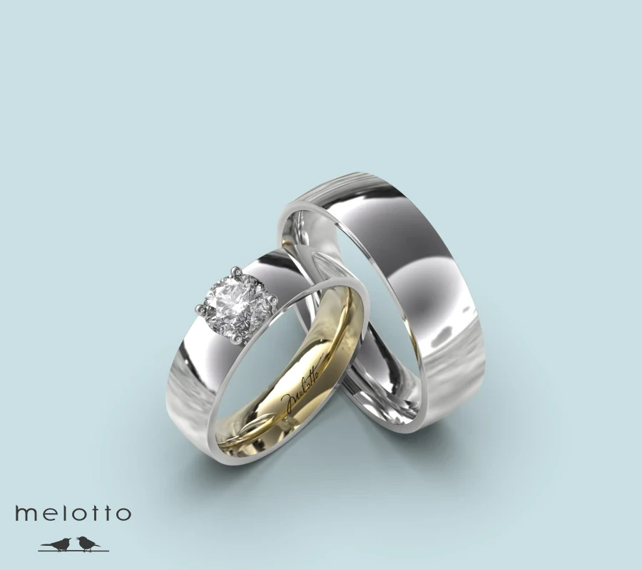 Обручальная пара колец «Карат»