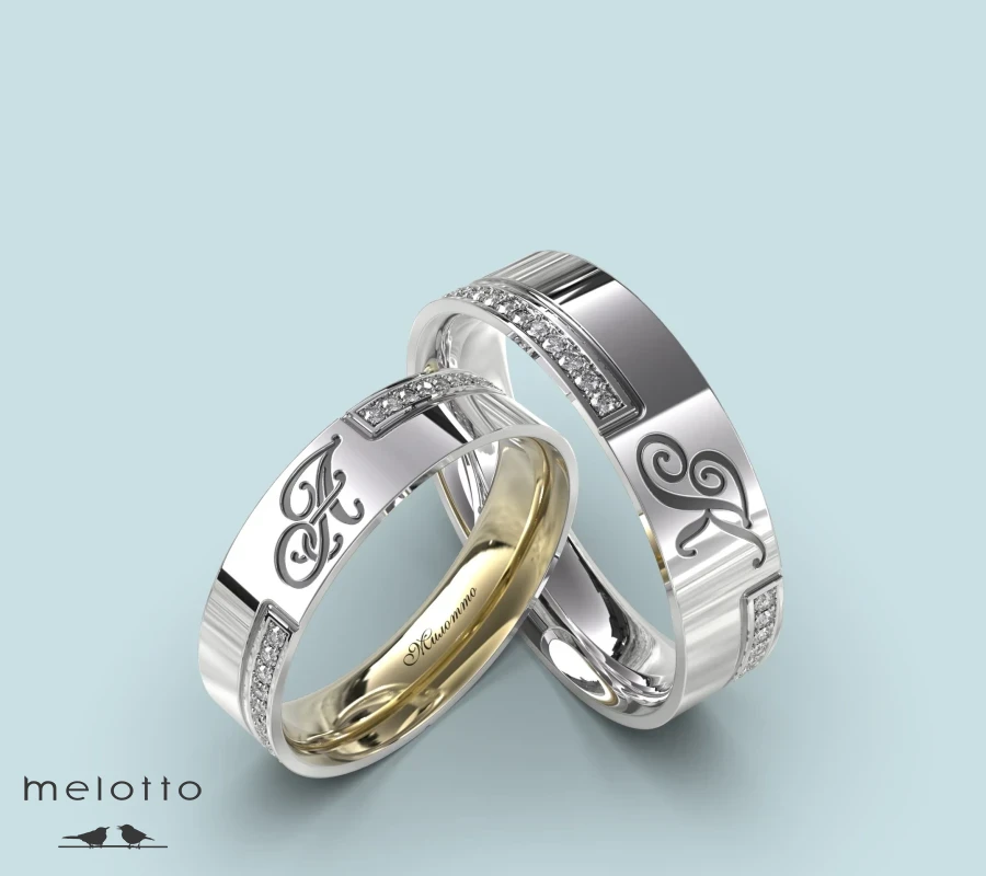 Алтарные кольца с инициалами