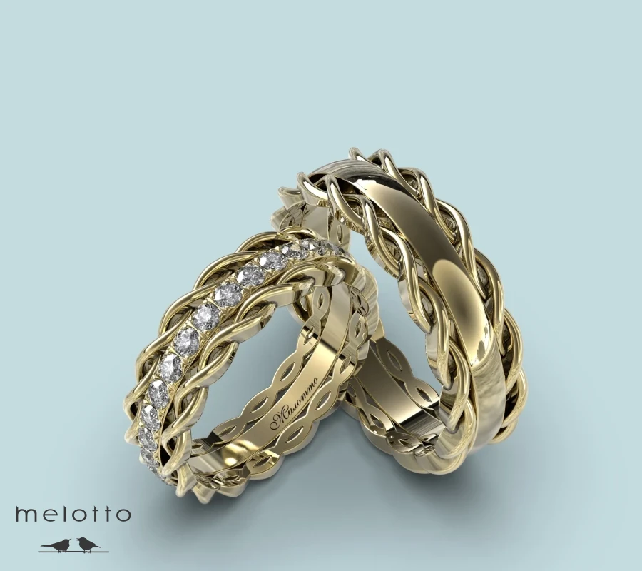 Алтарные витые кольца «Marine»