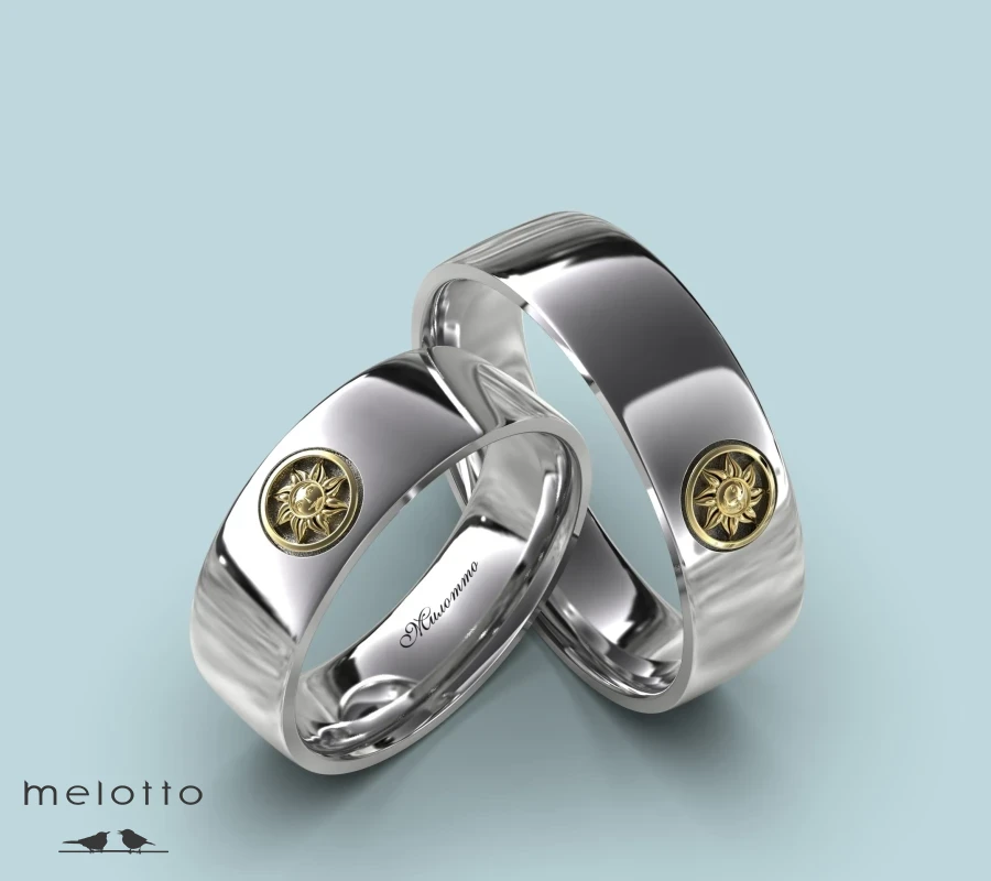 Обручальная пара колец «Ярило»