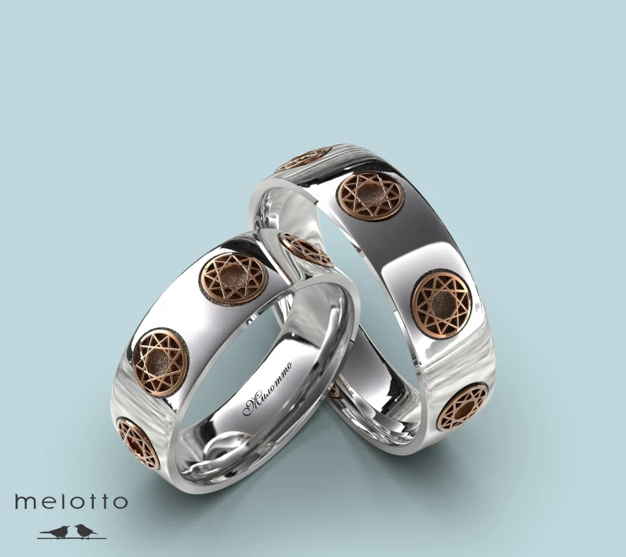 Обручальная пара колец Ловец снов