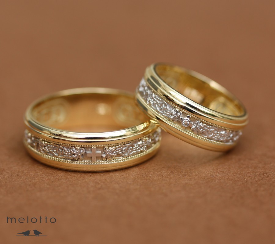 Охранные обручальные кольца с молитвой