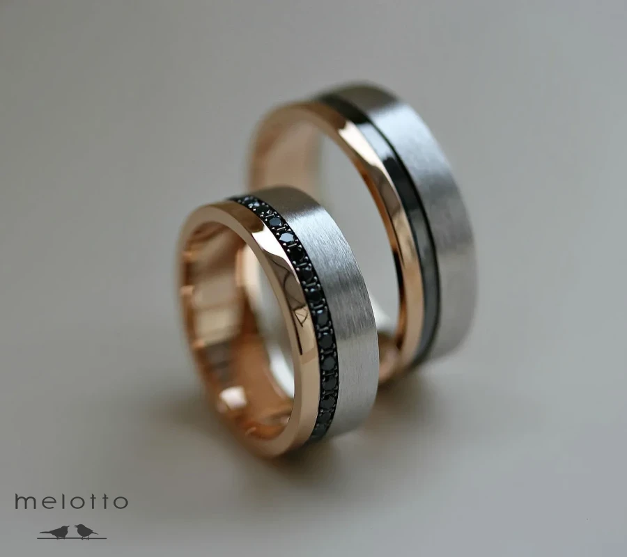 Обручальные кольца «Trinity black»