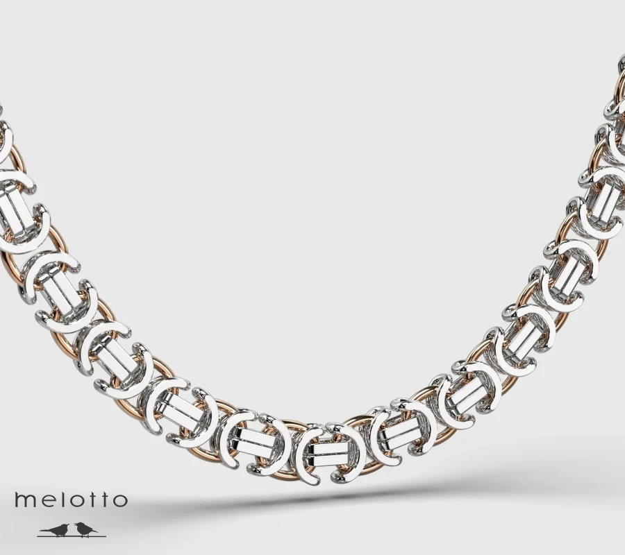 Цепочка мужская Широкий лисий хвост