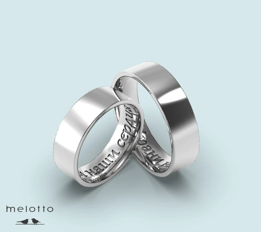 Обручальные кольца с гравировкой заказчика