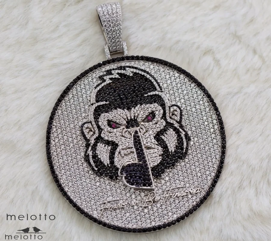 Кулон Bling A Monkey  из золота