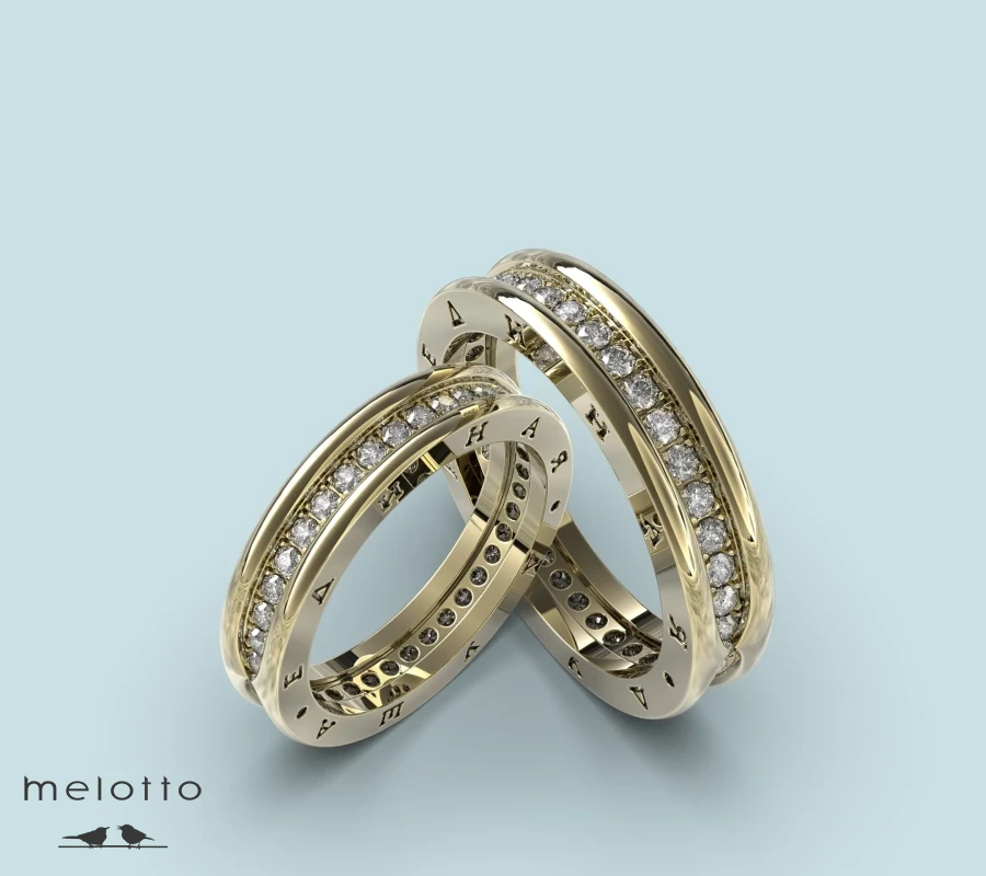 Обручальные кольца на заказ с гравировкой клиента