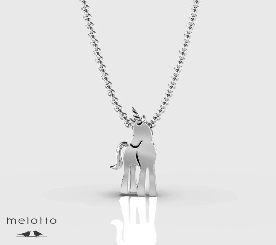 Кулон из белого золота 585 пробы