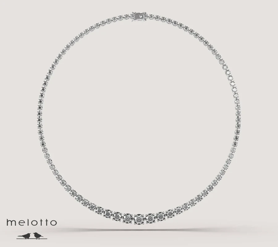 Колье Теннис с бриллиантами