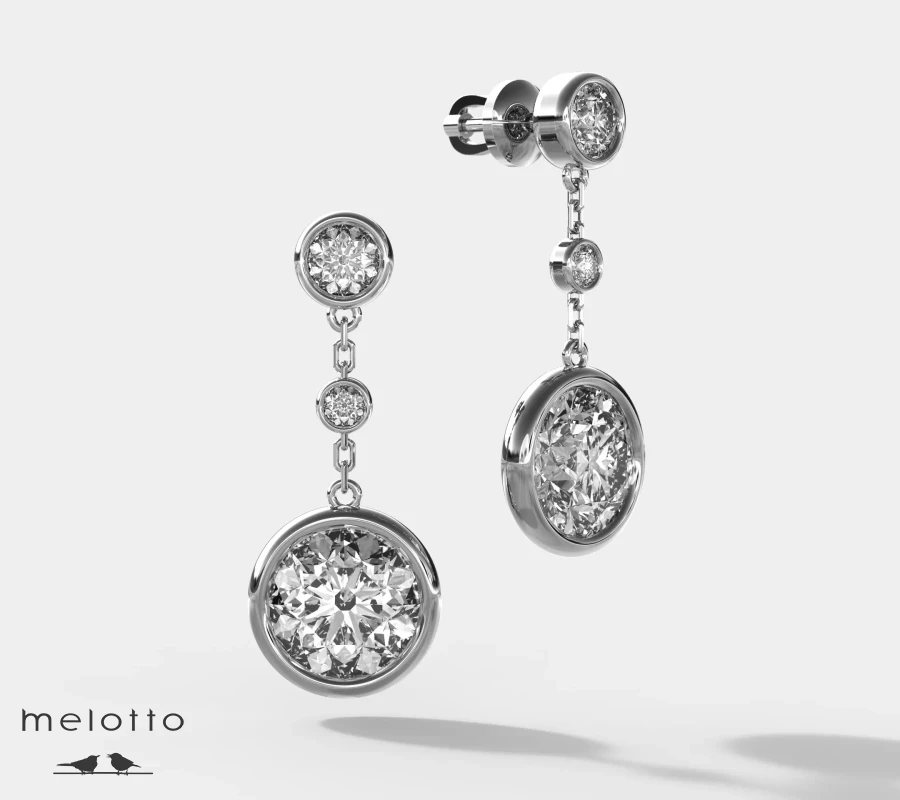 Серьги Icon с круглыми Swarovski