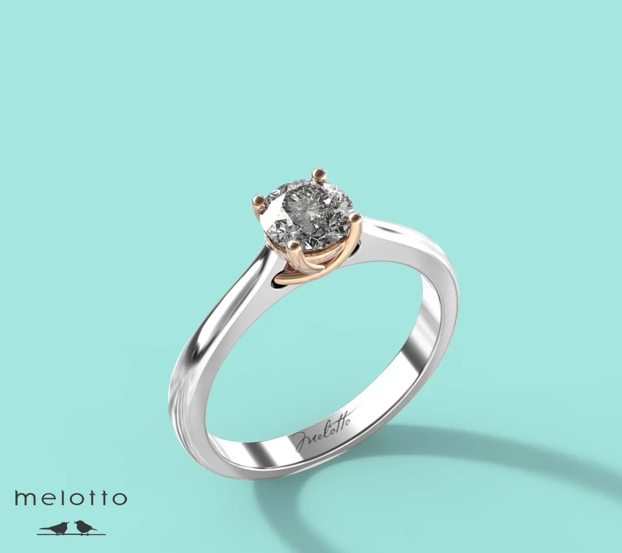 Обручальное кольцо Diamond Button