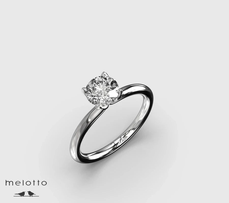 Кольцо на помолвку с бриллиантом Лилия