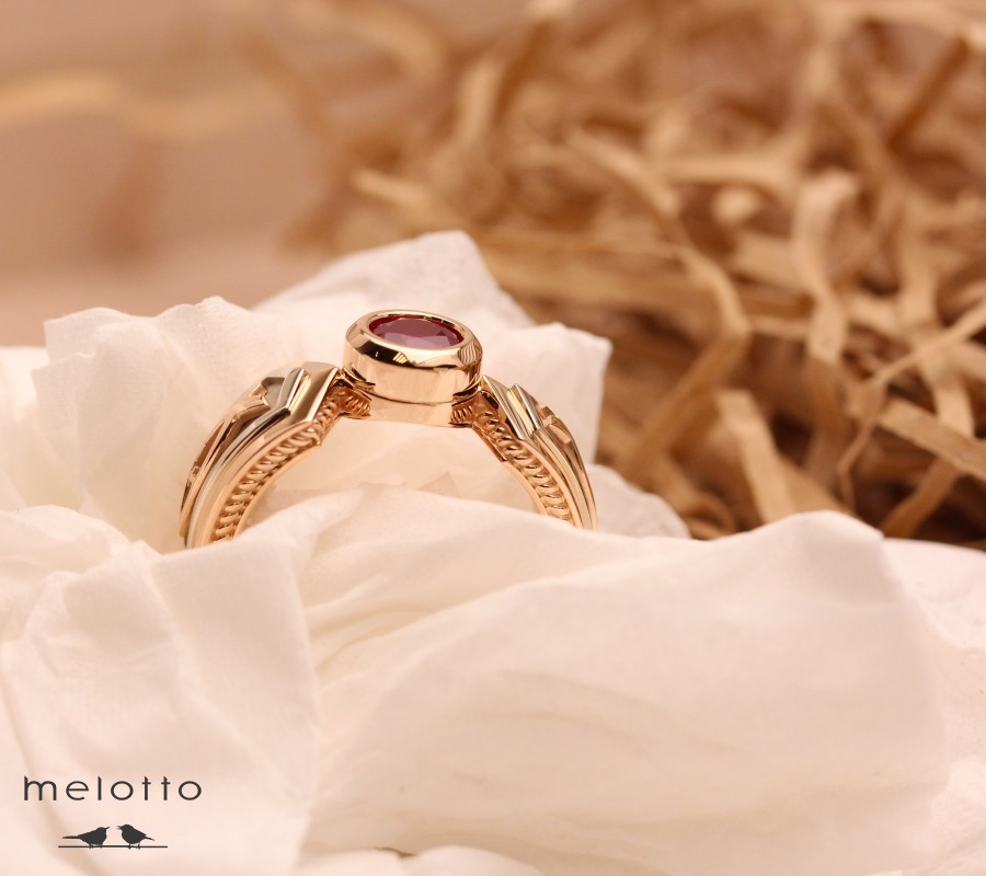 Мужское кольцо «1 карат»