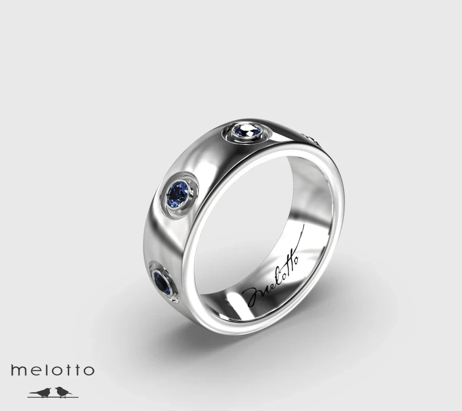 Мужское обручальное кольцо Бренд