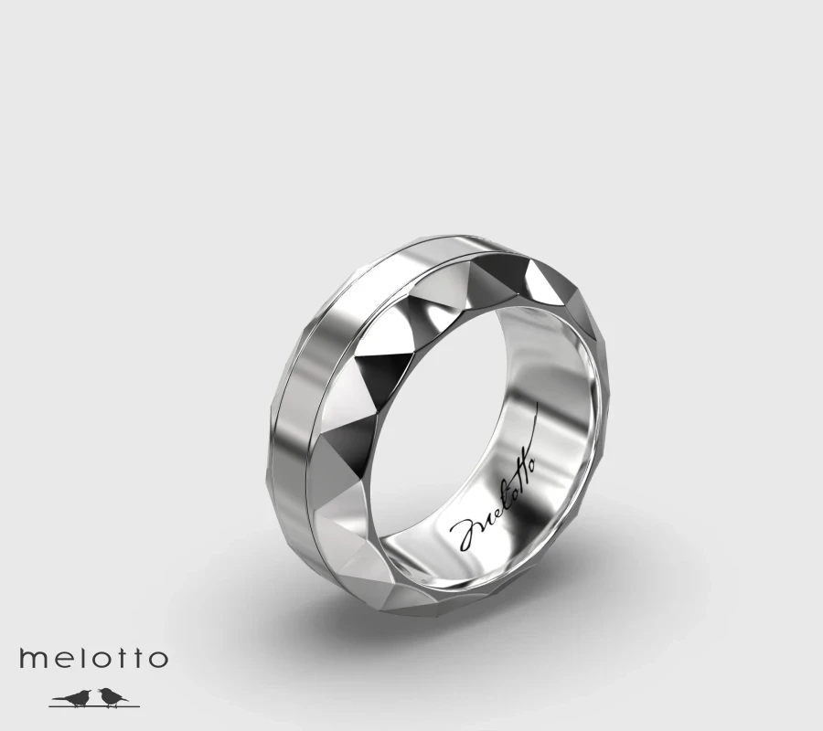 Мужское массивное обручальное кольцо