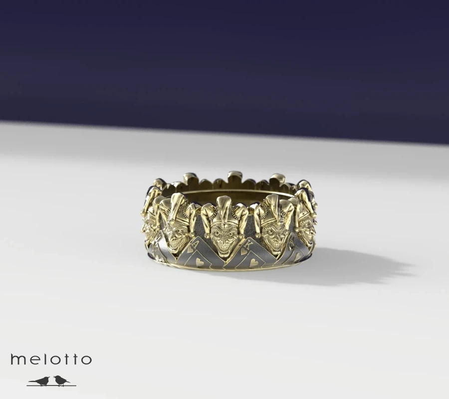 Мужское кольцо Джокер