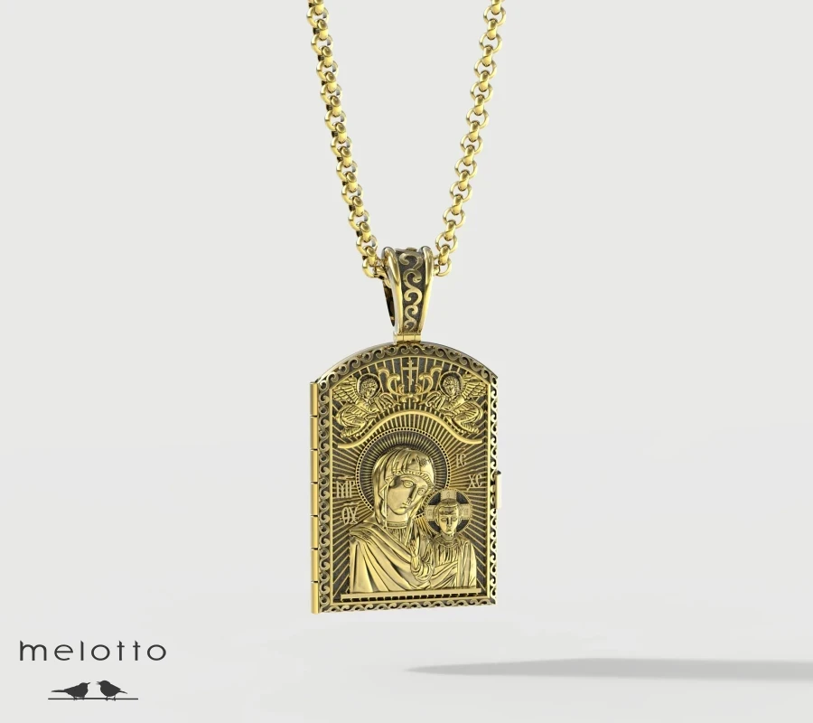 Нательный медальон под фотографию