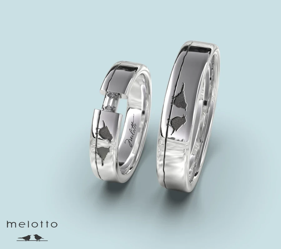 Обручальные кольца Melotto 7421