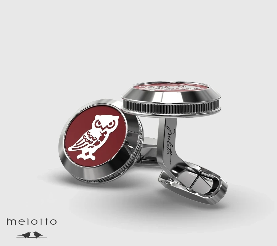 Золотые запонки с изображением философского факультета МГУ