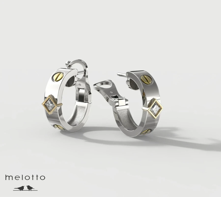 Женские серьги конго