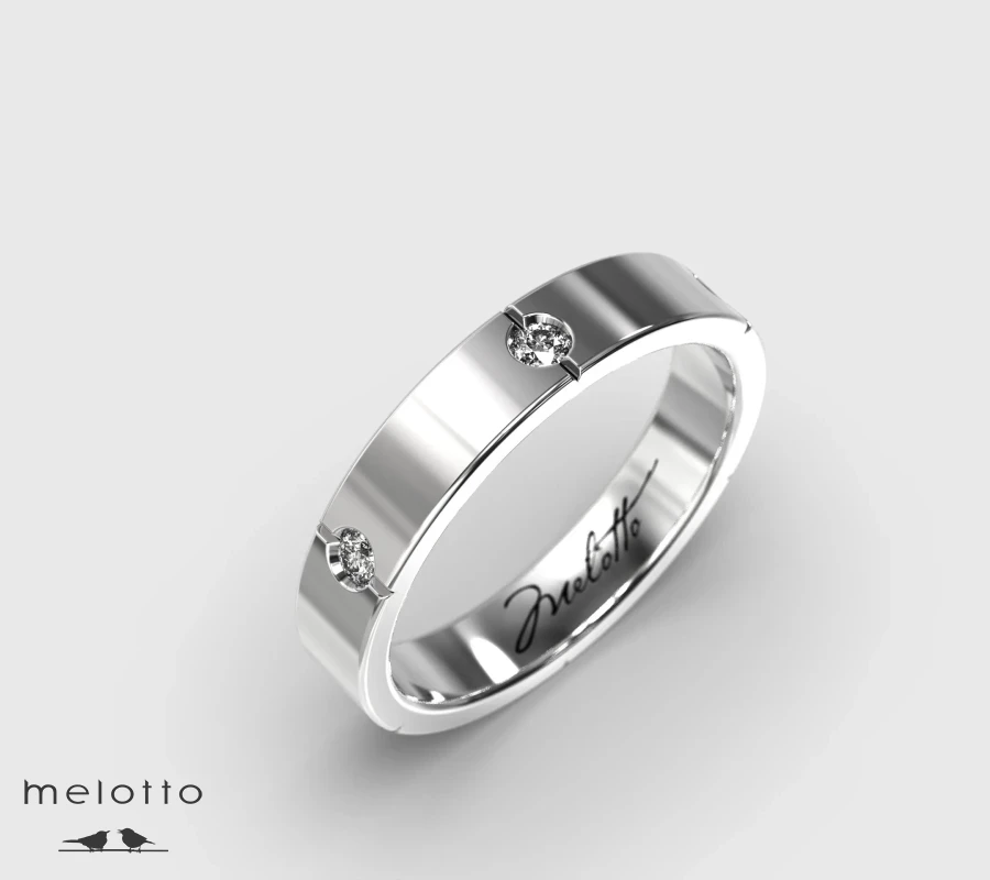 Обручальное кольцо Mens Diamond