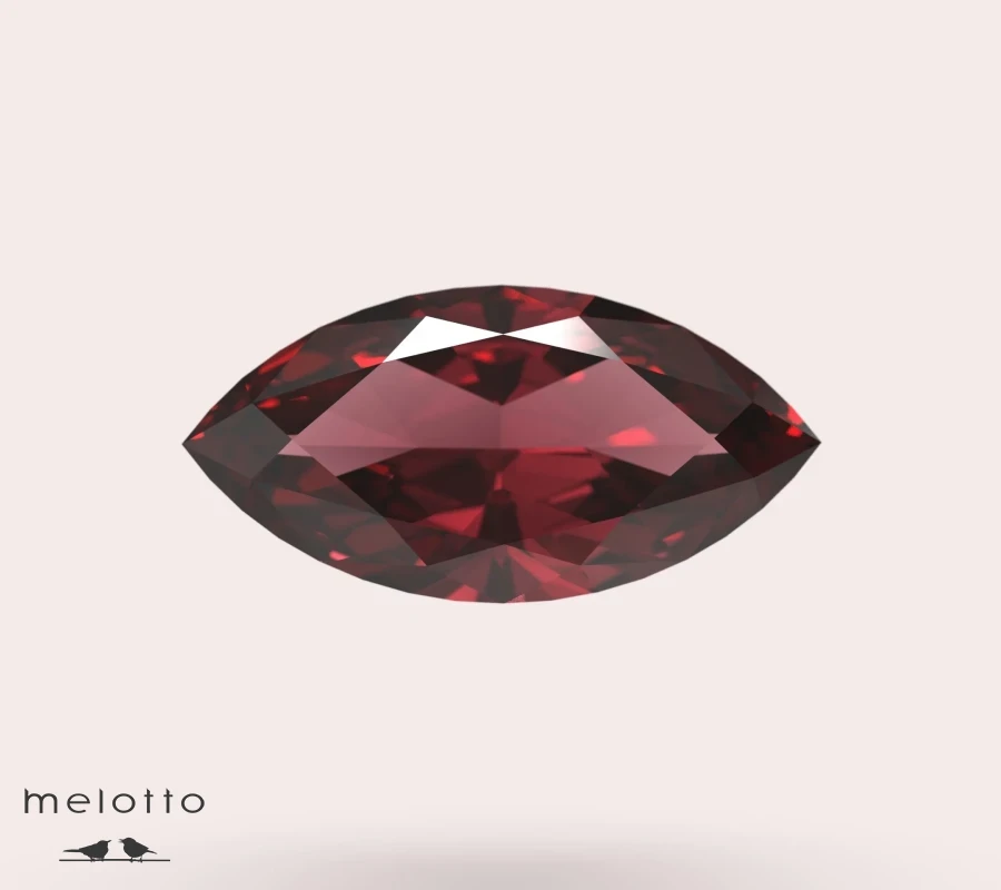 Гранат огранка Маркиз