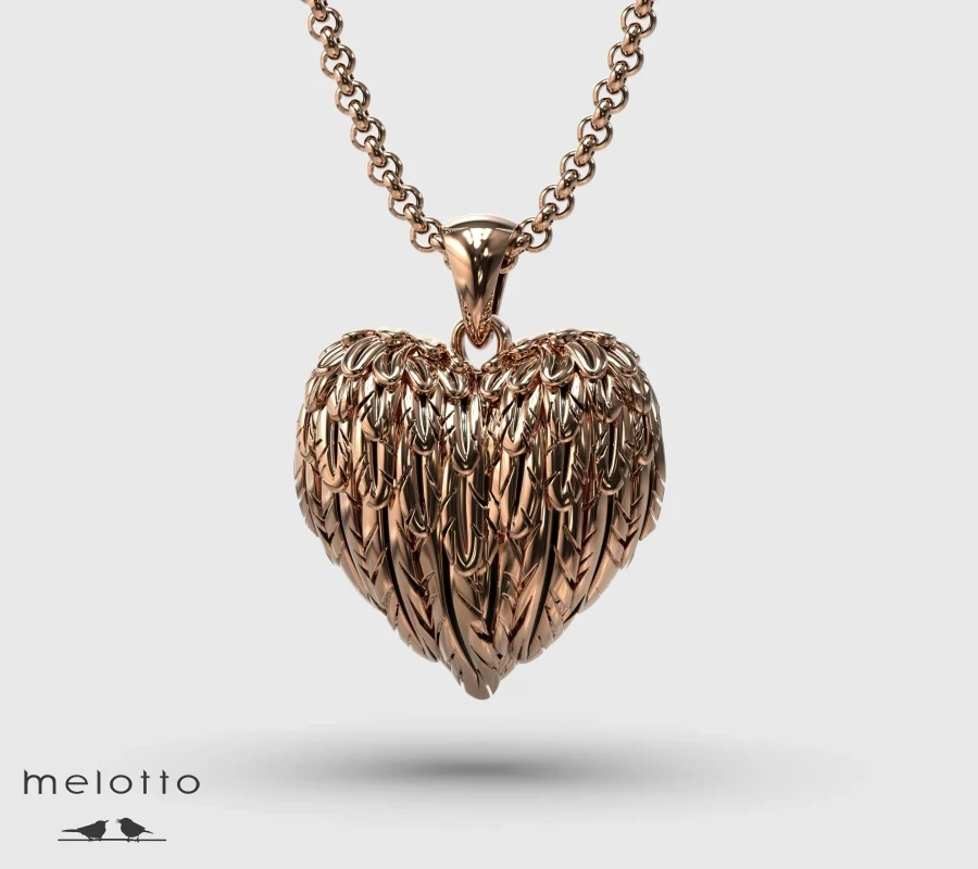 Кулон с фотографией внутри Крылья Ангела