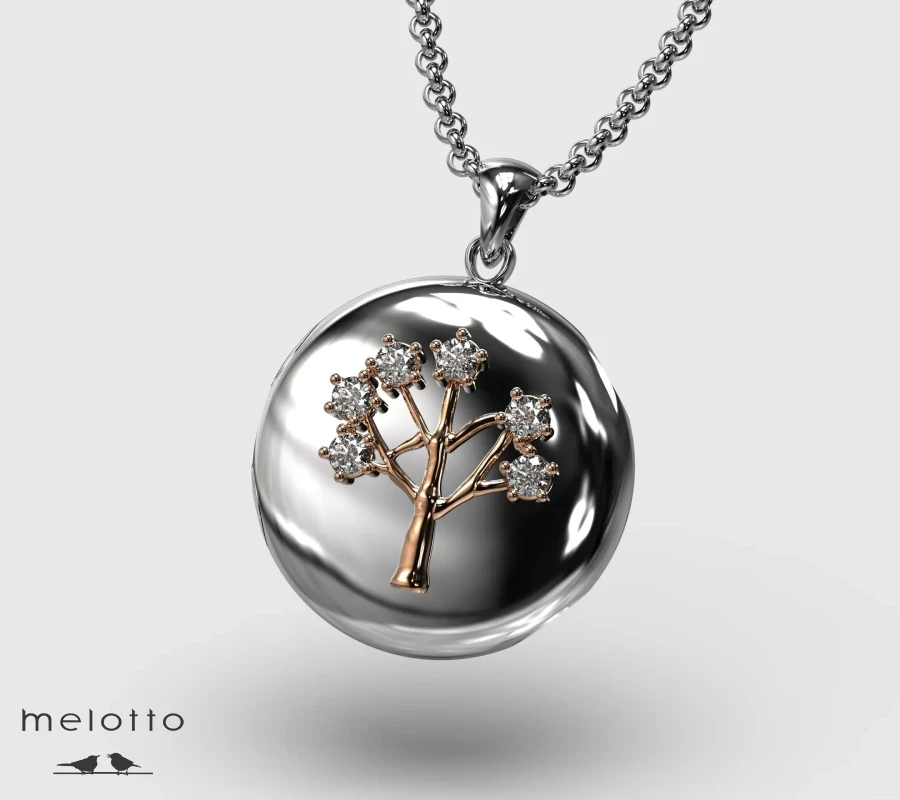 Золотой кулон Древо Жизни