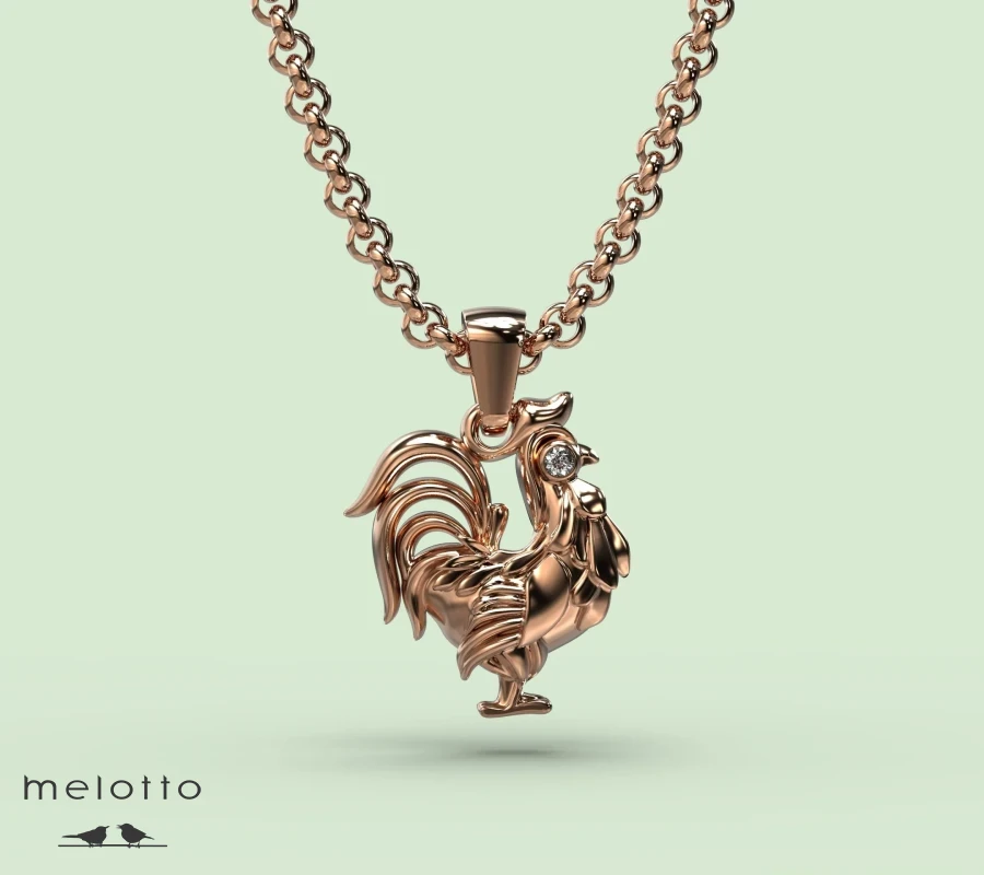 Кулон Зодиак (Год Петуха)