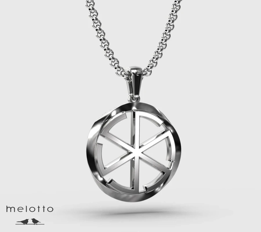 Кулон из золота с оберегом Громовик