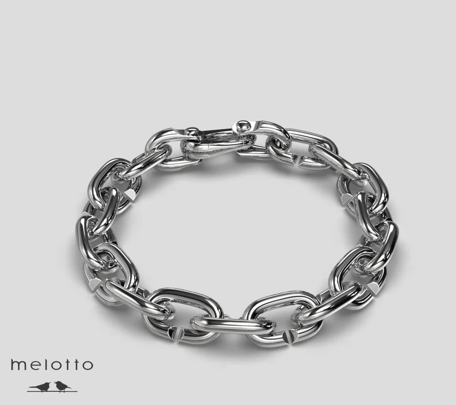 Мужской браслет из золота Морская Цепь