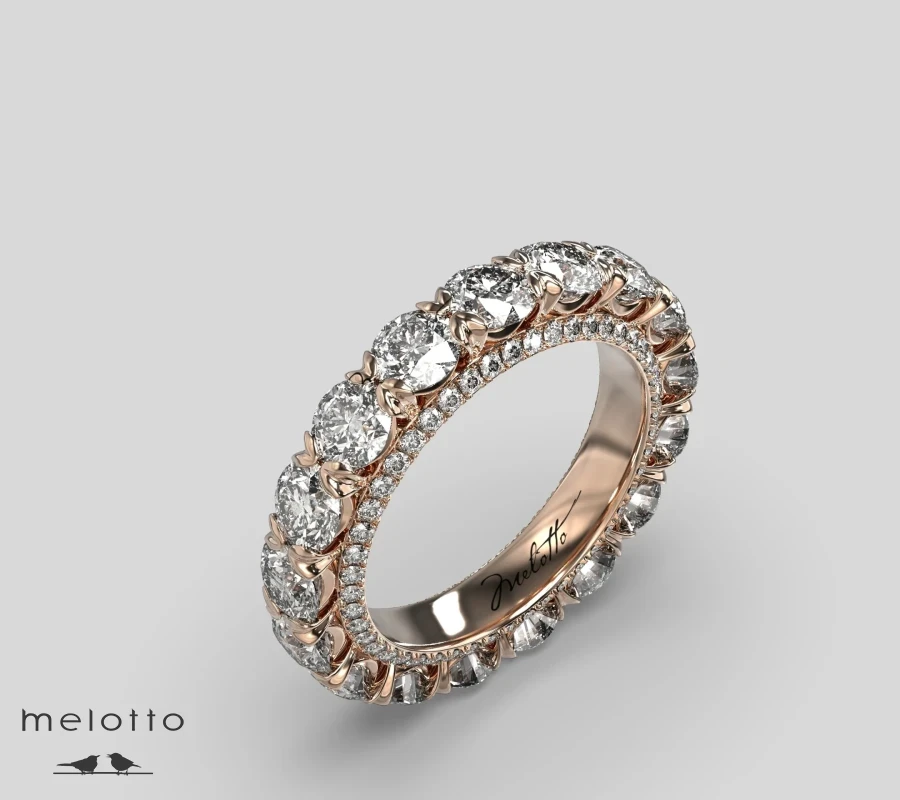 Обручальное кольцо с бриллиантами 4.5 карат