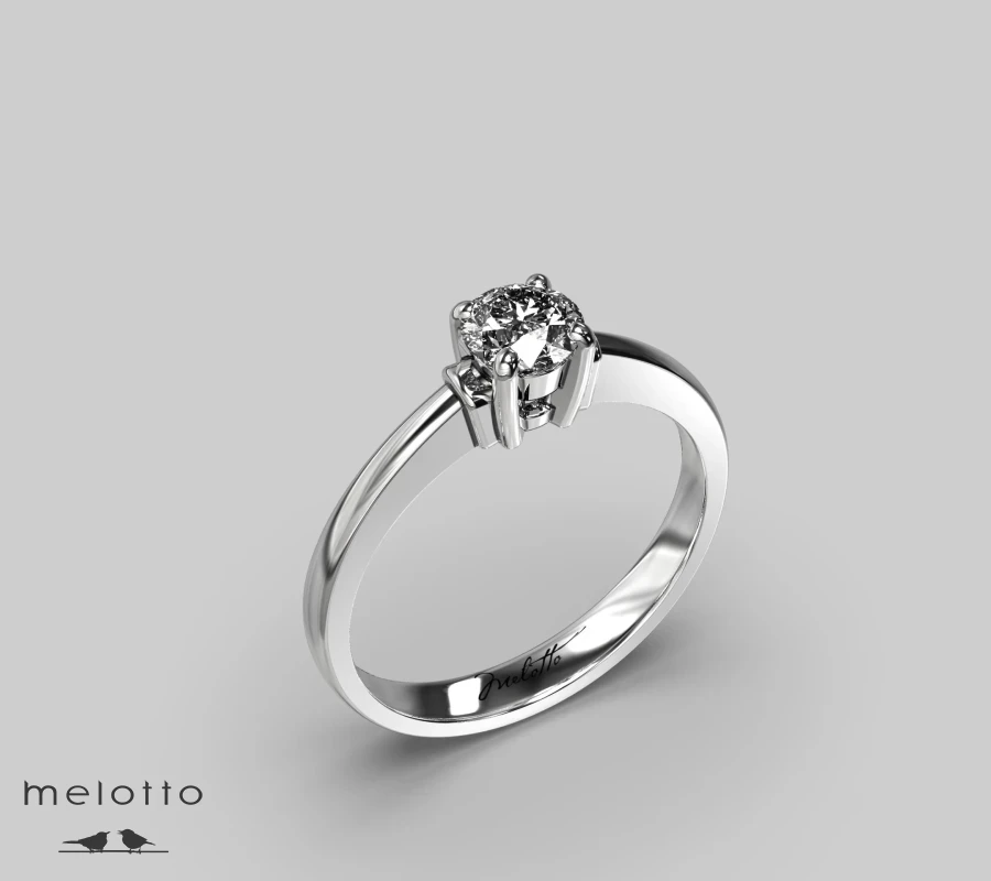 Помолвочное кольцо Платина