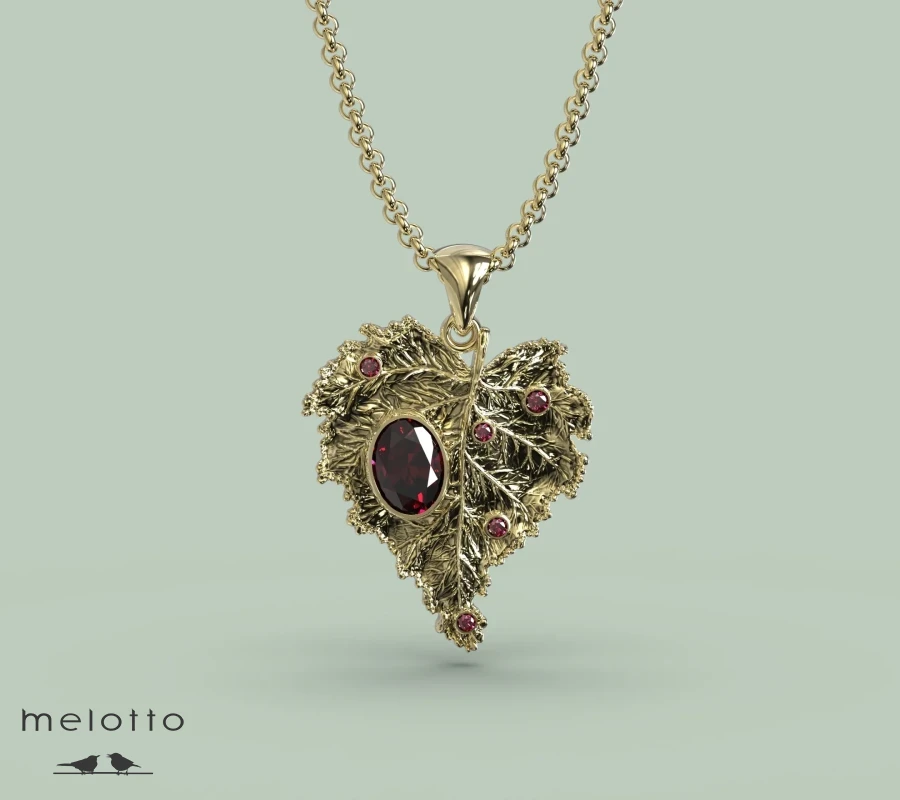 Кулон Золотой Клен