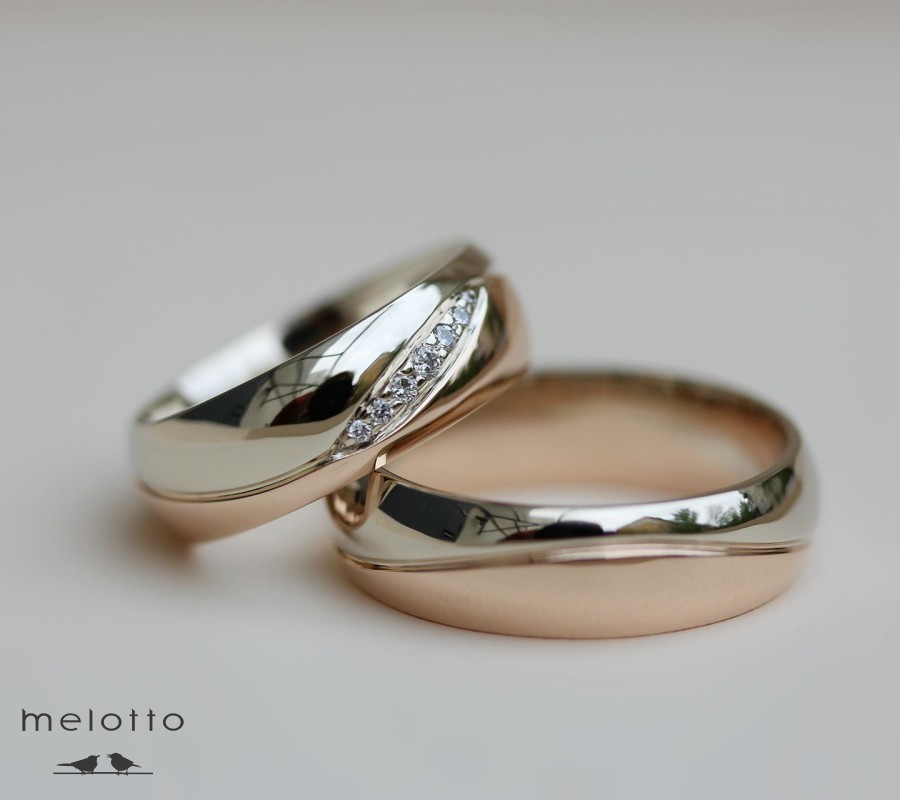 Классические обручальные кольца выпуклые