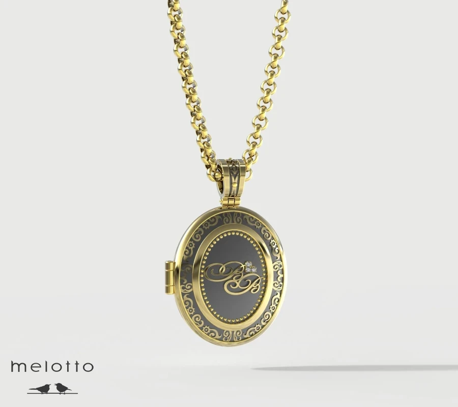 Большой медальон с фотографией