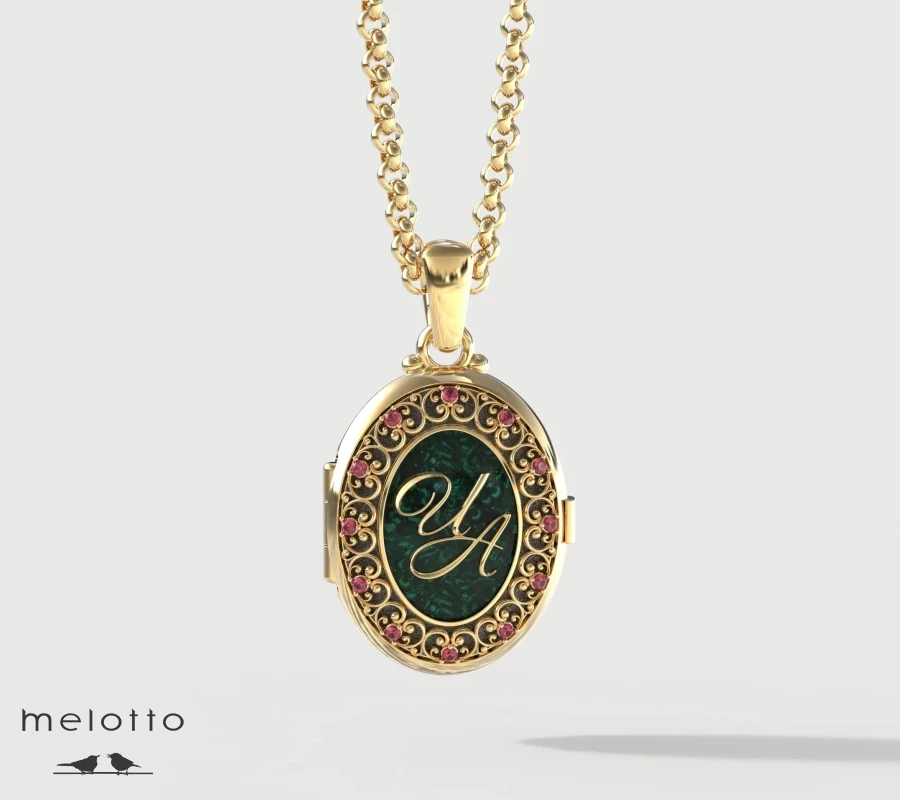 Кулон с инициалами