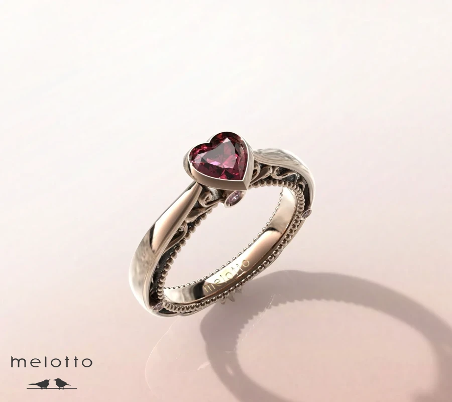 Кольцо с рубином «Coeur écarlate»