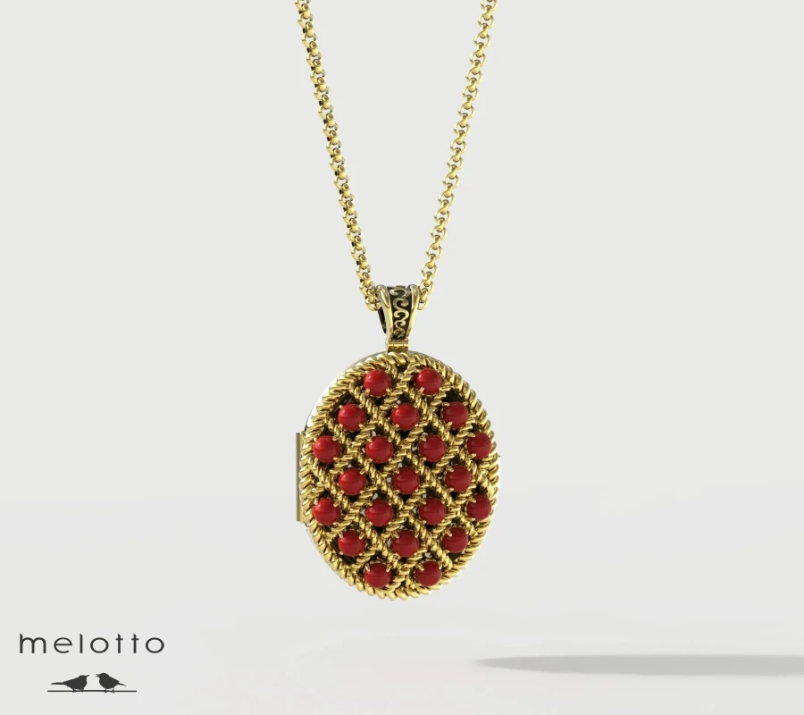 Медальон под фотографии с кораллами