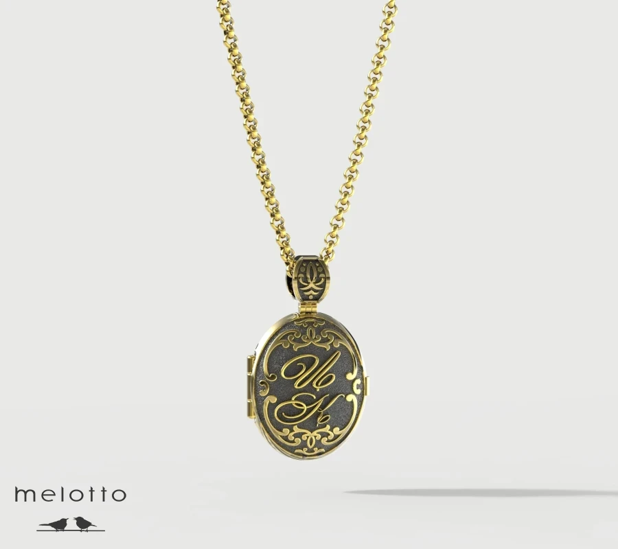 Именной медальон с фото