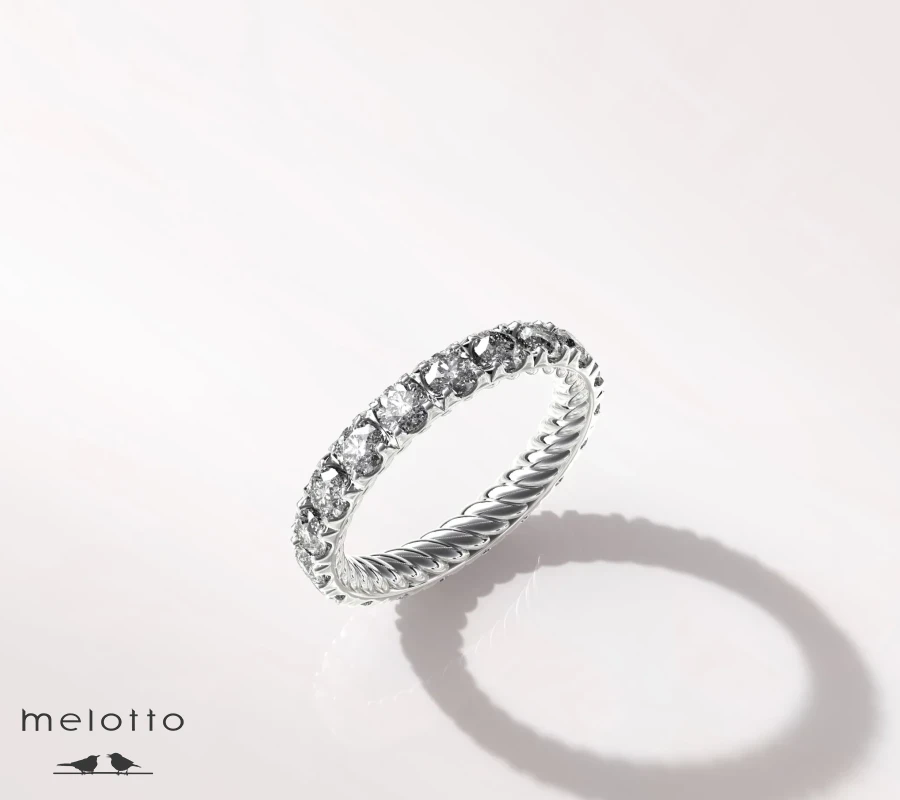 Женское обручальное кольцо «Бриллиантовая вечность»