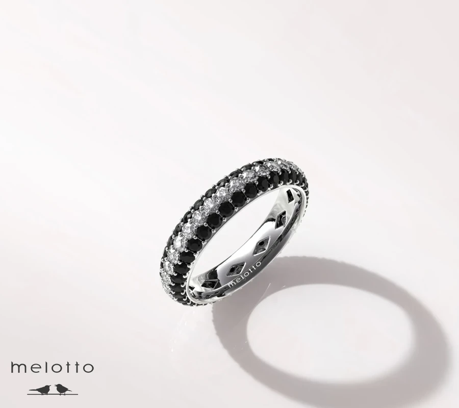 Женское обручальное кольцо «Бриллиантовая пара»