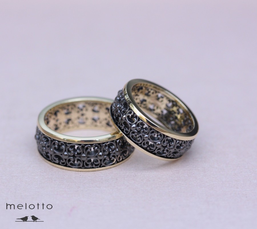 Парные обручальные кольца «Винтаж»