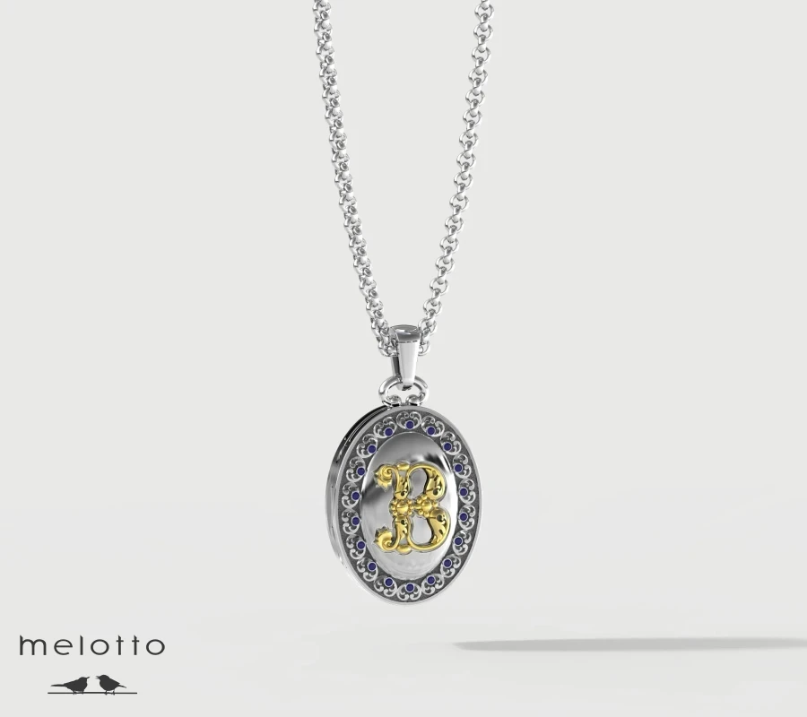 Медальон с инициалом "В"